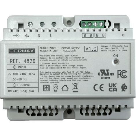 ALIMENTADOR+FILTRO DIN6 24VDC-1.5A