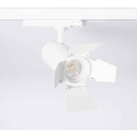 Spot LED Fasano Cinéma 20W pour Rail Triphasé Dimmable Blanc 3200K Blanc chaud (1/3)