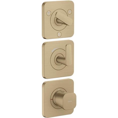 Axor Citterio C - Miscelatore termostatico ad incasso per 3 utenze, bronzo spazzolato 49710140 (1/2)