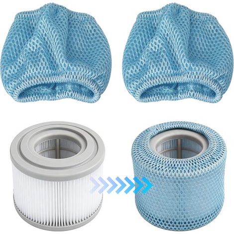2er-Pack Schutznetz Passend für Mspa Badewannenfilter Passend für Mspa 90 Faltenfilter Ersatzfilternetzabdeckung Whirlpoolzubehör Filtersieb für (1/5)