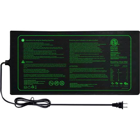 Tapis Chauffant pour Plantes Imperméable Serre de Germination Accélère la Germination des Graines, Coussin de Chauffrage pour Reptile et Amphibien, 21/30 Watts, 52 × 25 cm (1 Pièce - 21W) (1/5)