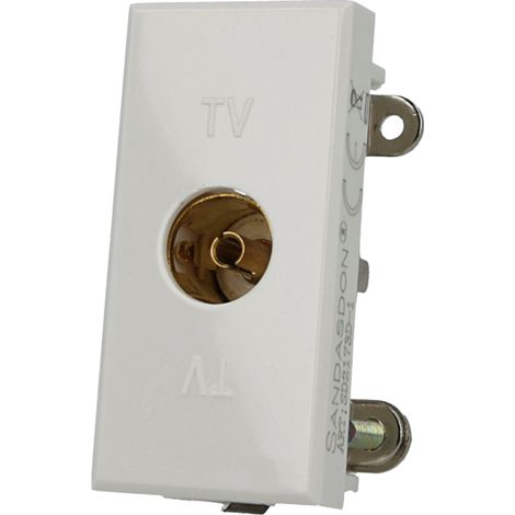 Presa TV Femmina Bianco Compatibile Bticino Axolute (1/2)