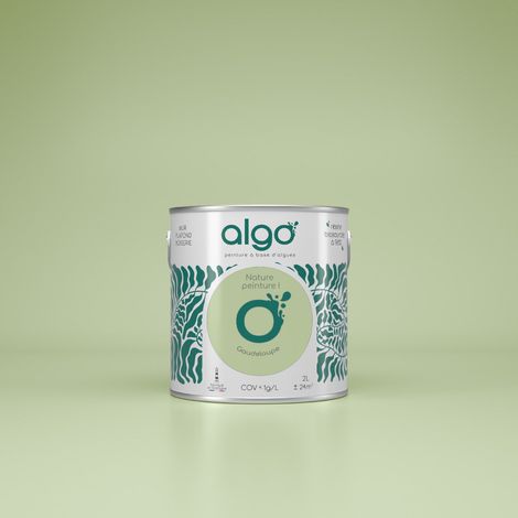 Peinture écologique Algo - Vert Guadeloupe - 2L / Satin (1/4)