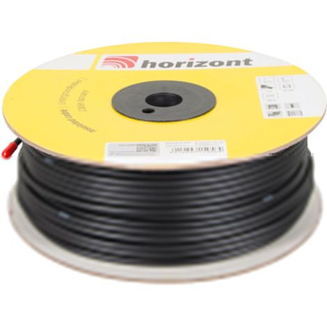 Horizont – Câble d'alimentation haute tension 100 m – Ø 1,6 mm – Conducteur en fil de fer galvanisé – Double isolation pour passages aériens et souterrains
