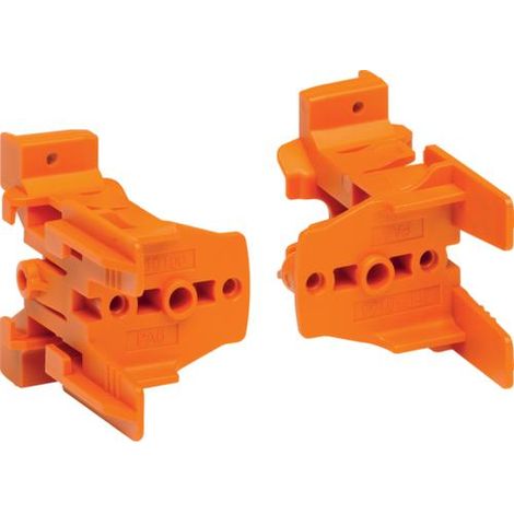 2 supports plastiques NewVegaD pour rail DIN HAGER FD00H2
