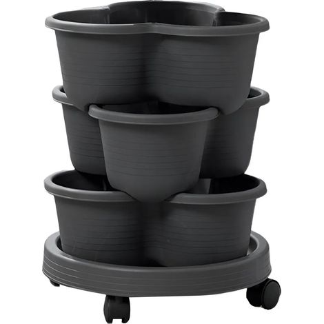 Pot de fleurs doré pour plantes succulentes (1/5)