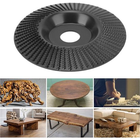 Disque à poncer biseauté pour moulures en bois de 125 mm, à pointes noires (1/5)