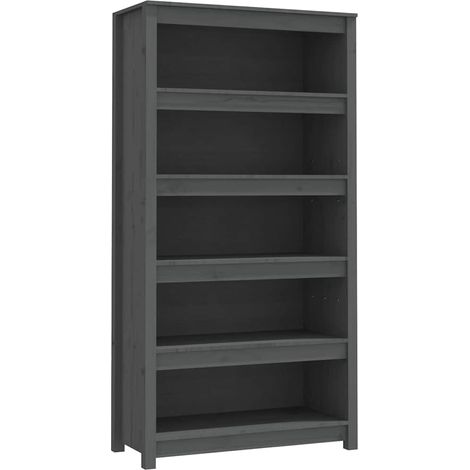 Maison Exclusive - Bibliothèque Gris 80x35x154 cm Bois de pin massif