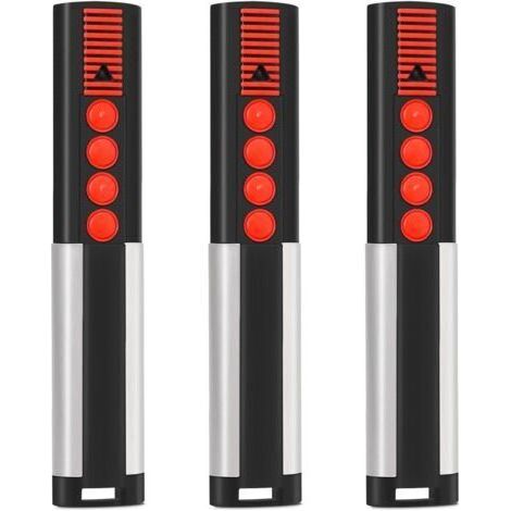 Lot de 3 émetteurs portatifs de rechange pour SOMM-4020V000, télécommande de porte de garage 4 canaux 868,8 MHz, compatible avec motorisation de portail SOMMER (1/5)