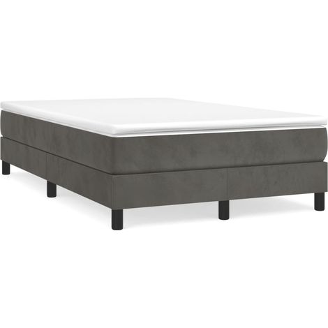 Maison Exclusive - Boxspringbettgestell Dunkelgrau 120x200 cm Sam