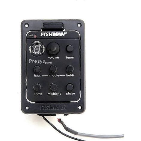 Micro Fishman Presys 301, préampli hybride double mode, égaliseur, accordeur, capteur piézo, métronome