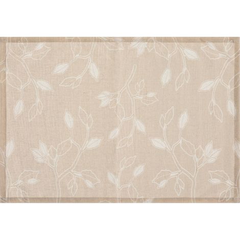 Tischset mit Blumenmuster, beige, 45 x 30 cm (1/2)