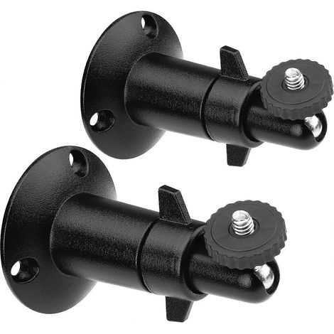 Lot de 2 supports muraux pour caméra avec filetage 1/4" compatibles avec les modèles Eufy eufyCam 3, 3C, 2, 2C et 2C Pro. Support pour caméra de surveillance intérieure et extérieure. (1/4)