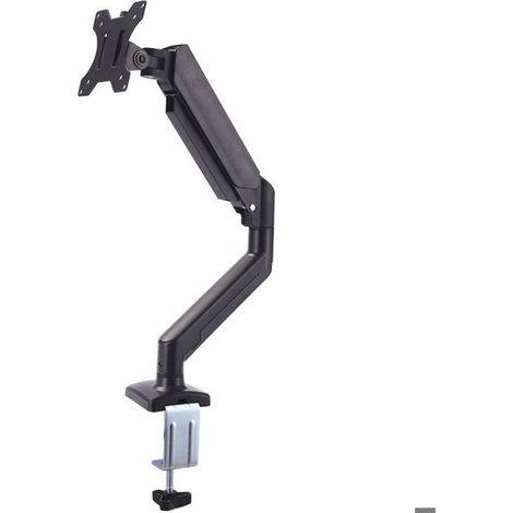 Support écran PC - PZCC - 13-32 pouces - Bras réglable - VESA 75x75-100x100 mm - Rotation 360° - Charge max 9 kg - Noir (1/4)