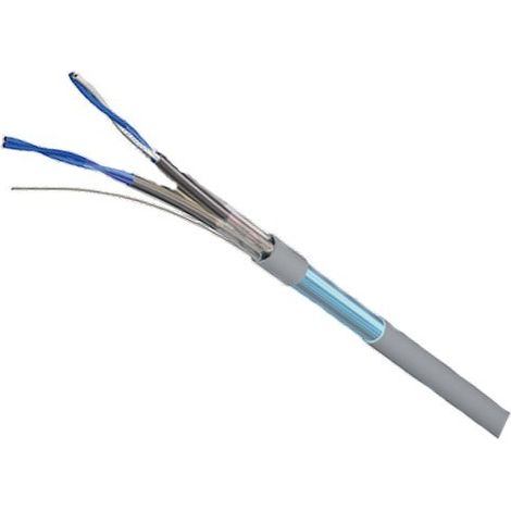 Bis-Electric – Câble téléphone interphone visiophone 4 fils – Paire torsadée blindée – Type SYT pour installations sécurisées