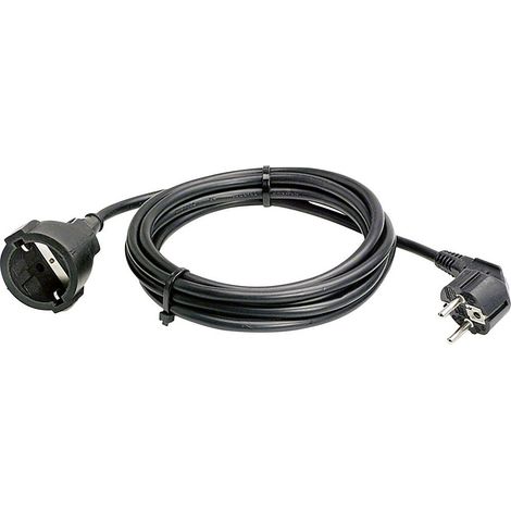 AS Schwabe 51012 Alimentazione Prolunga 16 A Nero 10.00 m H05VV-F 3G 1,5 mm²
