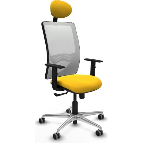 Chaise de bureau piqueras y crespo Zulema noir mousse découpée (1/2)
