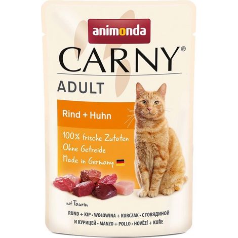 Croquettes pour chat Animonda Carny - Bœuf et poulet 85 g
