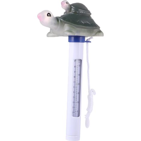 1 termómetro con forma de tortuga, termómetro para piscina, termómetro flotante, termómetro para baño de bebé, termómetro con forma de animal de dibujos animados para medir la temperatura. (1/5)
