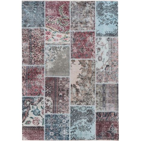 Tapis Tissé à la Main à Poils Plats "Toska II" Rouge 80 x 150 cm (1/5)