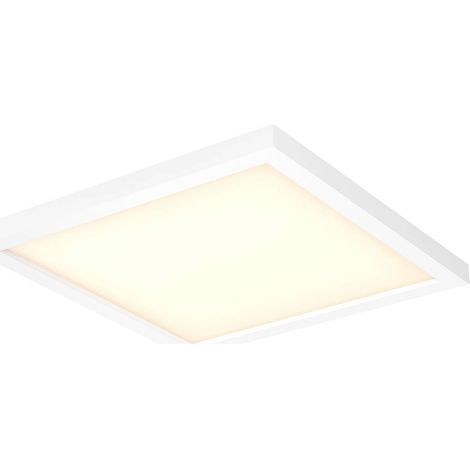 Philips Hue White Ambiance Aurelle, Plafoniera Led Smart, Bluetooh, Quadrata, Telecomando Dimmer Switch Incluso, Bianco, 46.5 W (1/5)