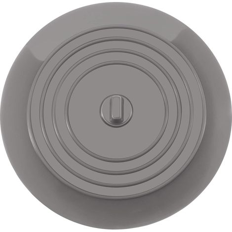 6 Pouces Bouchon de Baignoire en Silicone Bouchon de Vidange pour la Cuisine, la Salle de Bain et Blanchisseries(gris)