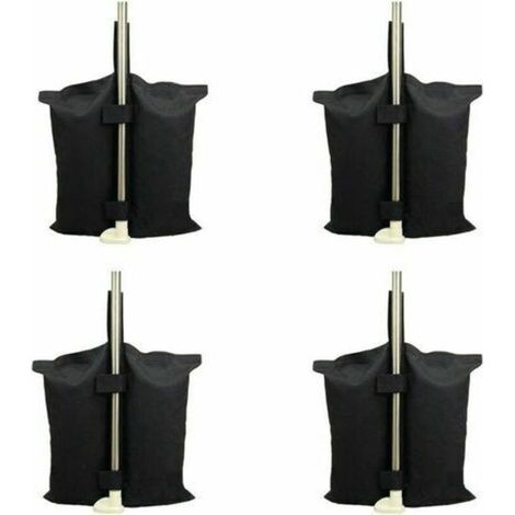 Sac de lestage robuste de qualité industrielle avec coutures doubles pour auvent de tente dépliable Noir (1/4)