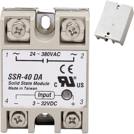 Relais statique monophasé 40DA, module silencieux sans étincelle pour régulation de puissance (1/5)