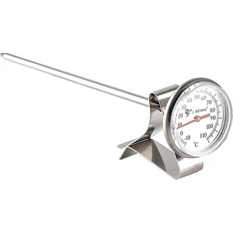 Thermometre Friture - Plage 50 À 550 °F - Tige Acier Inoxydable - Avec Pince De Fixation - Pour Huile De Friture Et Cuisson Viande - 1 Pièce (1/5)