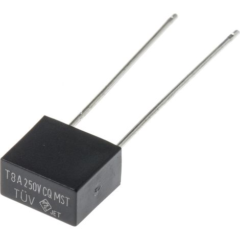 Fusible non réarmable filaire RS PRO, Sortie Radiale, 8A, type T 250V