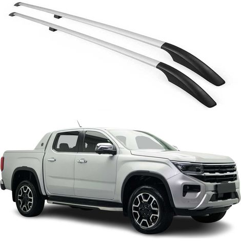 Barres de toit longitudinales pour VW Amarok 2023-2026 Double Cab Aluminium Gray 2 Pcs (1/5)