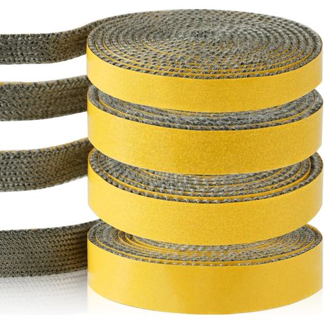 Flintronic Joint Insert Cheminée, Joint de Poêle à Bois, Joints Tressé Auto-adhésive pour Poêle (3mm X 20mm X 2.5m) (1/5)