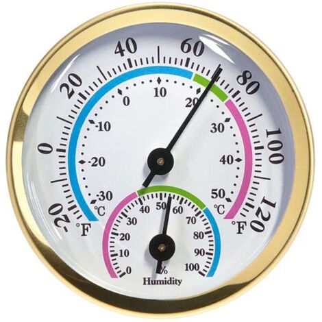 Pair Thermomètre extérieur, horloge murale numérique, thermomètres intérieurs pour chambre d'enfant, patio, maison