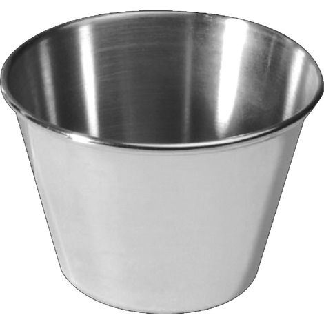 Lifestyle glatte Edelstahl-Flanschüssel 10 cm