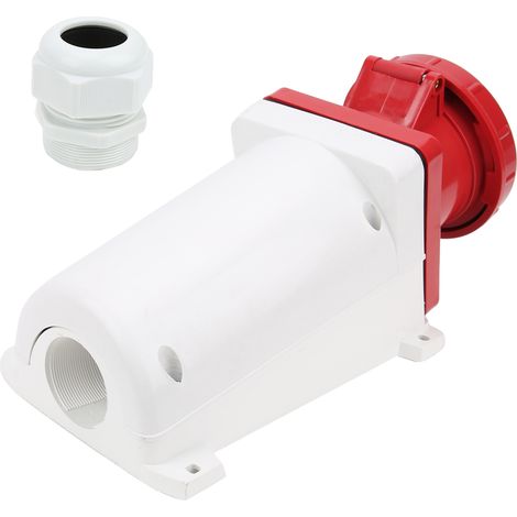 Connecteur industriel 3P+T 4 broches 380415V 125A, étanche IP67, pour l'agriculture