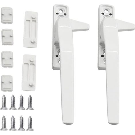 PoignéE de FenêTre 2 Pièces Bloque Fenetre Bloque Poignee de Porte Bloc Fenetre Securite Enfant Poignee Fenetre Bloc PoignéE de Porte Verrou Fenetre (1/5)
