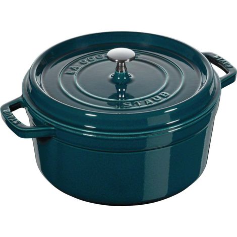 STAUB Casseruola/Cocotte in ghisa, Tonda 28 cm, 6,7 litri, La Mer (1/5)