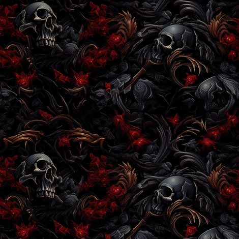 Tela Oxford decorativa para exteriores - Motivo de calavera I DX4965 (1/5)