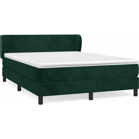 Maison Exclusive - Cama box spring con colchón terciopelo verde o (1/5)