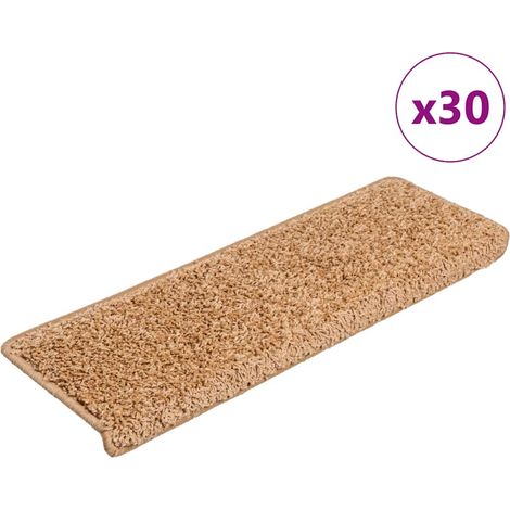 Stufenmatten 30 Stk. 65x21x4 cm Beige Rechteckiger Rand