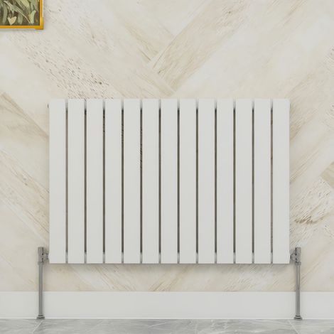 SKY Bathroom 600x884mm Single White Horizontal Flat Panel Radiator Designer Central Heating Radiator