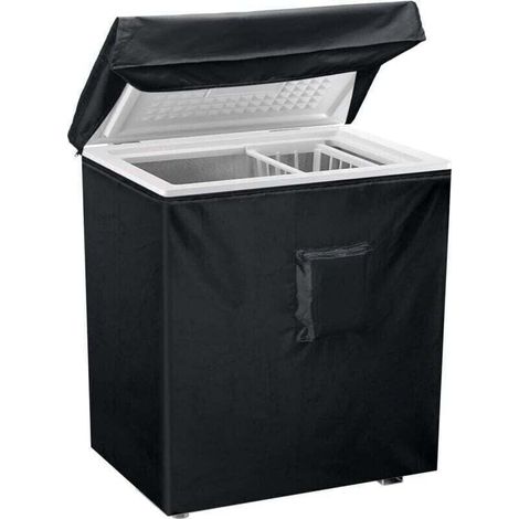 Housse pour Congélateur Coffre, Housse De Protection Imperméable Pour Congélateur Armoire,avec couvercle supérieur pour ouverture, poche à fermeture pour Terrasse Jardin Balcon Cour (1/4)