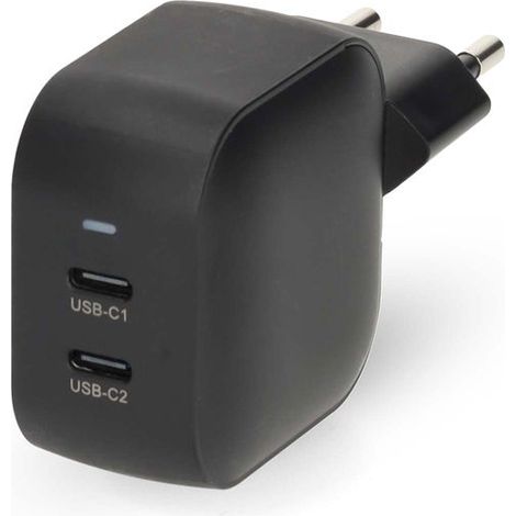 Wall charger 35 w gan pd30 quick charge feature 175 233 292 30 a number of outputs 2 2x usb c automatic voltage selection black