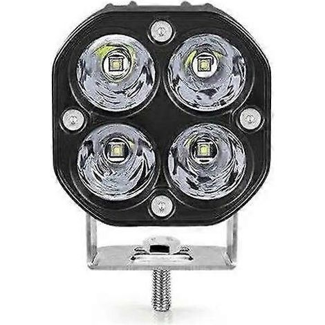 Projecteur de travail LED carré 3 pouces 40 W pour voiture, quad, moto tout-terrain, camion, antibrouillard, blanc (1/5)