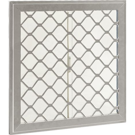 Globel Industries Seitenfenster "62 x 62" für Globel Industries Gerätehäuser "Skillion" "Dream" und "Lean-To", silber metallic, 62 x 62 cm