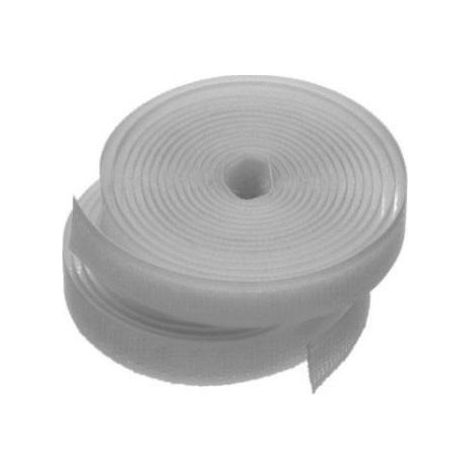 BREWIS Selbstklebendes Klettband weiß 16 mm – stark, langlebig