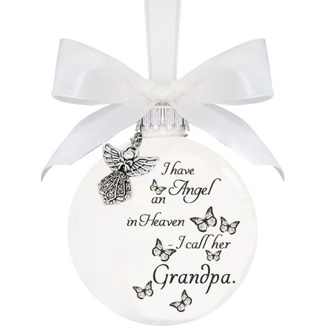 Boule Commémorative - Boule De Noël Ronde Avec Imprimé Papillon - Pour Arbre De Noël Fenêtre Porte - 1 Pièce (1/4)