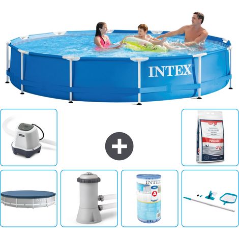 Intex Piscina con struttura Rotonda - 366x76 cm - 7-pezzi  S31566
