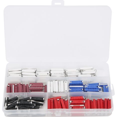 Kit de fusibles de voiture en forme de torpille, 200 pièces, 5 ampères, 8 ampères, 16 ampères, 25 ampères, 40 ampères, pour l'Europe de l'est