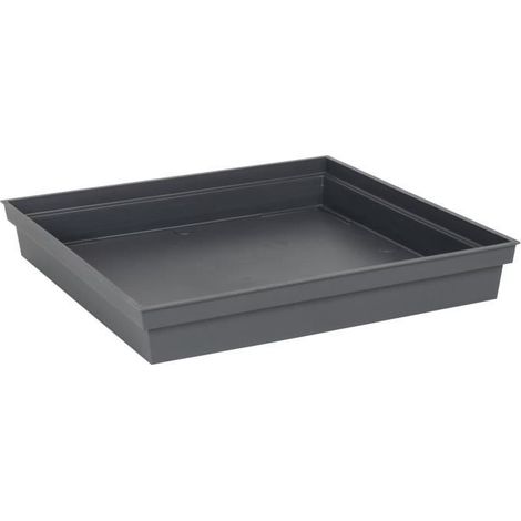 EDA QUADRATISCHE UNTERTASSE TOSKANA - 40 CM - ANTHRAZITGRAU EDA KUNSTSTOFF